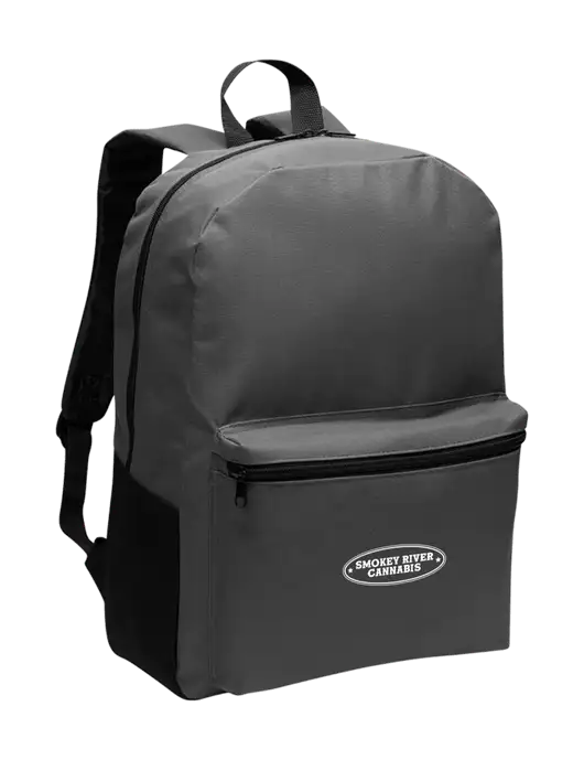 Casual Dark Charcoal Lightweight Laptop Backpack w/Smokey River