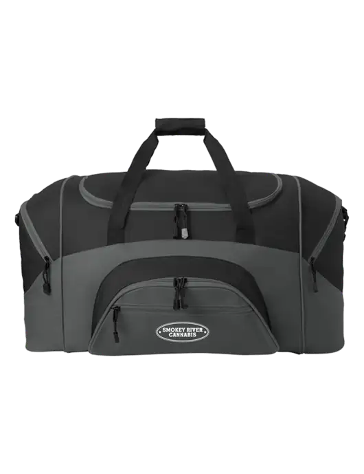 Standard Colorblock Black/Dark Grey Sport Duffel w/Smokey River
