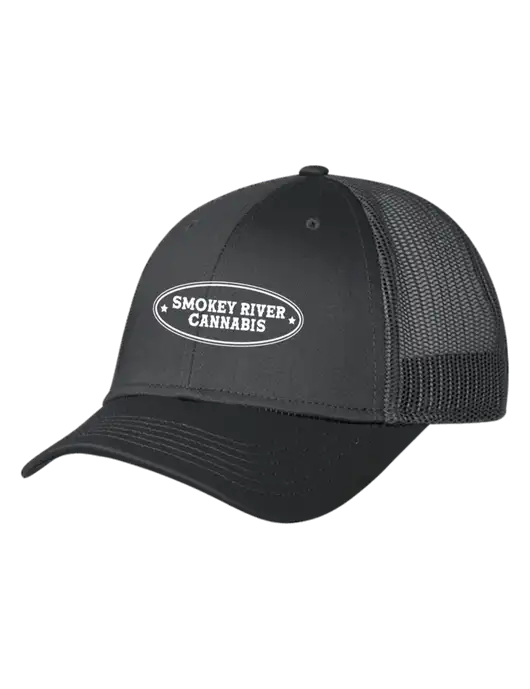 Charcoal Mesh Trucker Cap Snap Back w/Smokey River