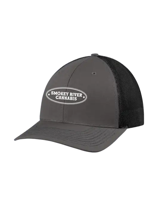 Richardson Adjustable Snapback Original 112 Trucker Cap Dark Grey w/Black Mesh w/Smokey River