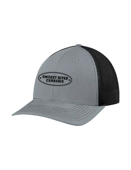 Richardson Adjustable Snapback Original 112 Trucker Cap Heather Grey w/Black Mesh w/Smokey River