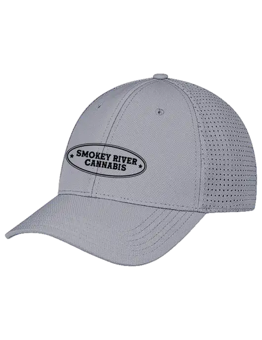 Grey Performance Stretchable Cap Hook & Loop w/Smokey River