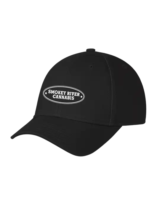 Black Structured Cap Hook & Loop w/Smokey River