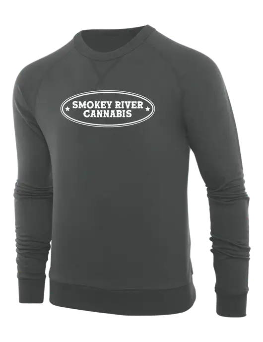 Allmade Charcoal Grey Organic French Terry Crewneck Sweatshirt w/Smokey River
