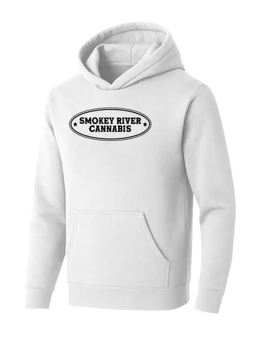BELLA+CANVAS Heathered White Sponge Fleece Pullover Hoodie w/Smokey River