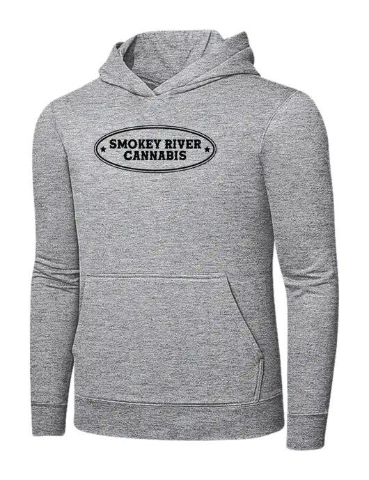 Light Grey Heather 7.8 oz Ring Spun Hooded Sweatshirt w/Smokey River