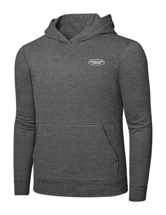 Graphite Heather 7.8. oz Ring Spun Hooded Sweatshirt w/Smokey River