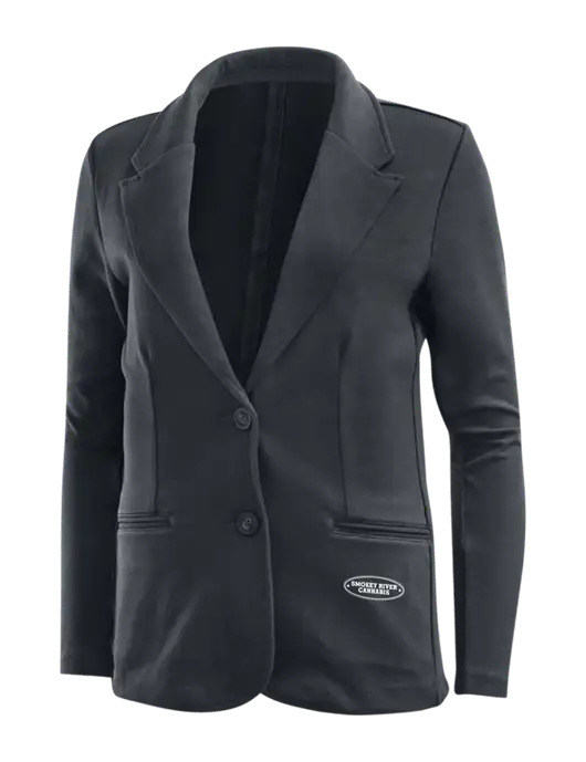 Charcoal Grey Womens Knit Blazer w/Smokey River