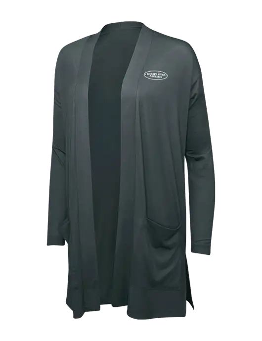 Smoke Grey Womens Concept Long Pocket Cardigan w/Smokey River