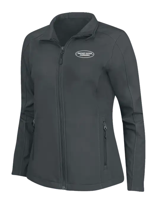 Charcoal Grey Womens Core Soft Shell Jacket w/Smokey River