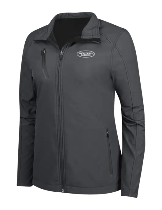 Dark Grey Womens Welded Softshell Jacket w/Smokey River