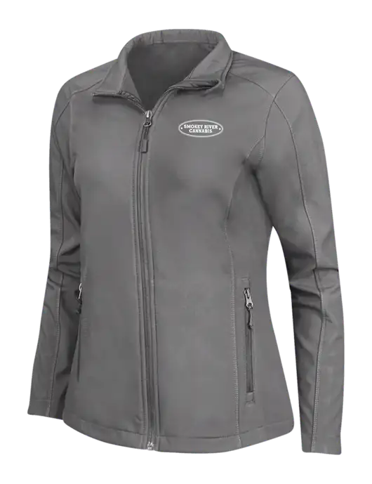 Medium Grey Womens Core Soft Shell Jacket w/Smokey River