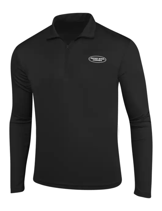Black PosiCharge Competitor 1/4 Zip Pullover w/Smokey River